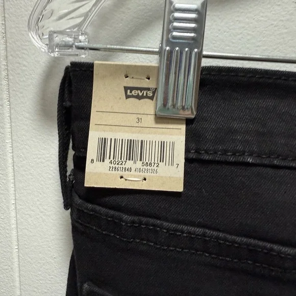 Womens Levi's Wedgie Fit Jeans‎ Black Pants SIZE 31 NEW WITH TAGS - Picture 4 of 7